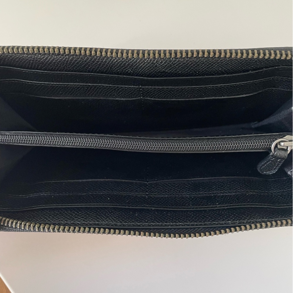 Coach Plaid Medium Zip Wallet - Picture 9 of 9
